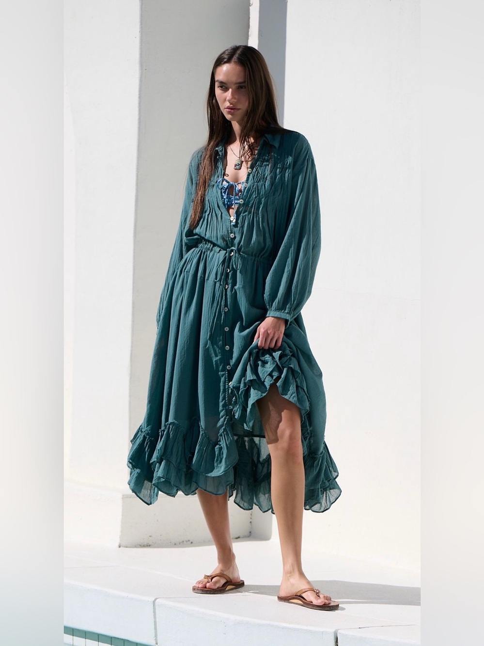NWOT size Small Free People Sea La Vie Midi Dress